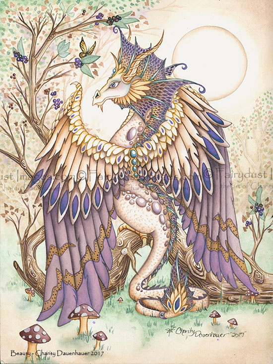 Beauty - Beautiful Dragon Art Print