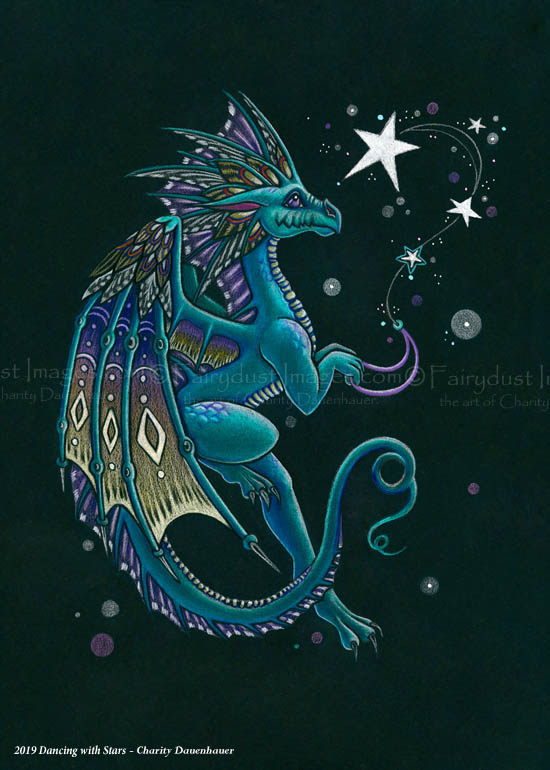 Dancing with Stars - Limited Edition Dragon Art Print