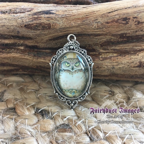Hootie - Owl Pendant Necklace