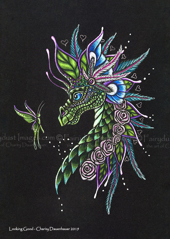 Looking Good - Limited Edition Dragon Art Print