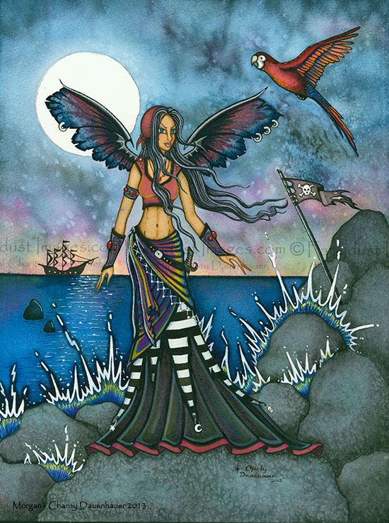 Morgan - Pirate Fairy Art Print