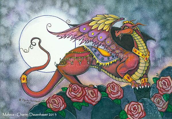 Mufasa - Red Dragon Art Print