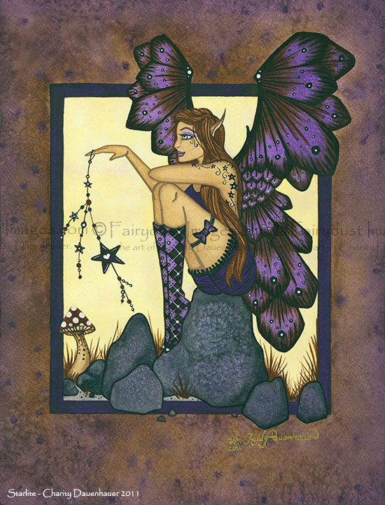 Starlit - Good Luck Fairy Art Print