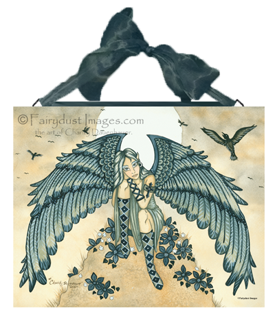 Angel ceramic art tile