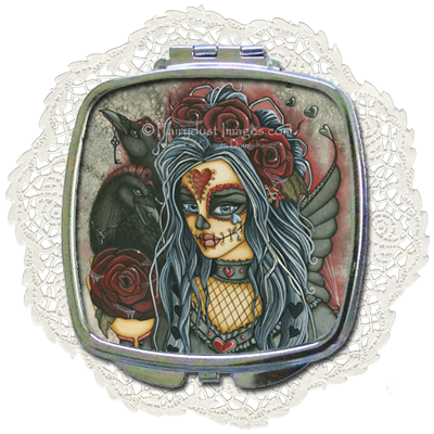 Wild Heart - Day of the Dead Compact Mirror