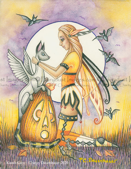Kandi Korn - Halloween Fairy Art Print
