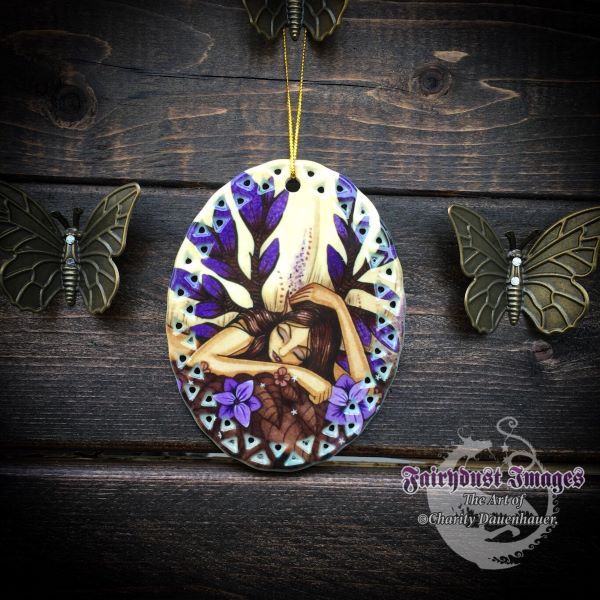 Woodland Fairy - Sleeping Fairy Ornament
