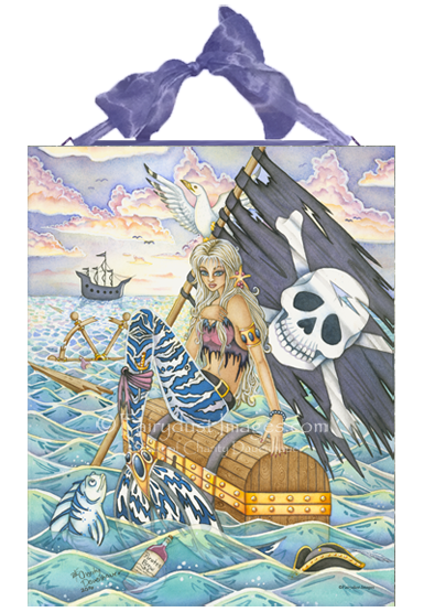 A Pirates Life - Mermaid Ceramic Tile Plaque