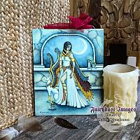 Ancient Leigh - Egyptian Angel Ceramic Tile Plaque
