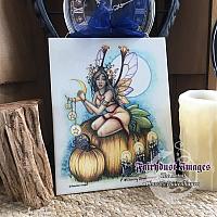 Autumn's Coming - Fairy Ceramic Art Plaque