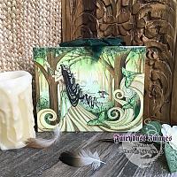 Beautiful Distraction - Luna Moth Fairy Ceramic Tile Plaque