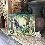 Beautiful Distraction - Luna Moth Fairy Ceramic Tile Plaque