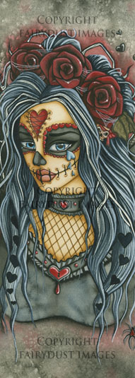 Wild Heart - Day of the Dead Fairy Bookmark