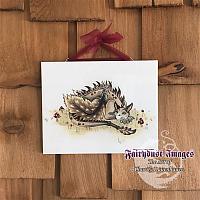 Daydreamer - Dragon Ceramic Art Tile