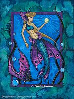 Deep Blue Waters - Mermaid Art Print