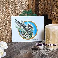 The Feathered Dragon - Ceramic Art Tile
