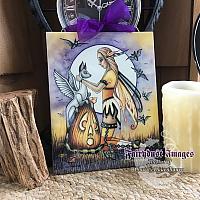 Kandi Korn - Halloween Fairy Ceramic Plaque