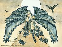 Remembrance - Mourning Angel Art Print