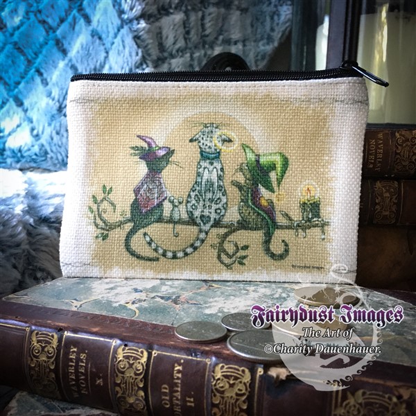 Let Me Tell You a Story - Coin Purse - Trio of Cats