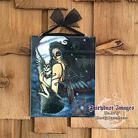 The Night Keeper - Sugar Skull Fairy Ceramic Tile Plaque