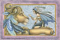 Thee Encounter - Lion and Fairy Art Print