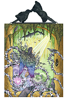 Deliverance - Angel and Crows - Ceramic Art Tile