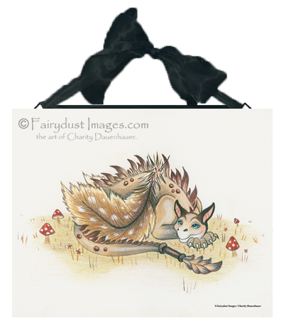Daydreamer - Dragon Ceramic Art Tile