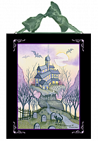 Heebie Geebies - Halloween House - Ceramic Art Tile
