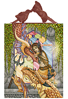 Mother of Dragons - Ceramic Art Plaque