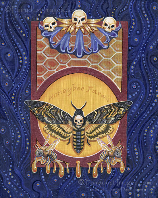 Death-head Moth - Skulls - Fantasy Art Print