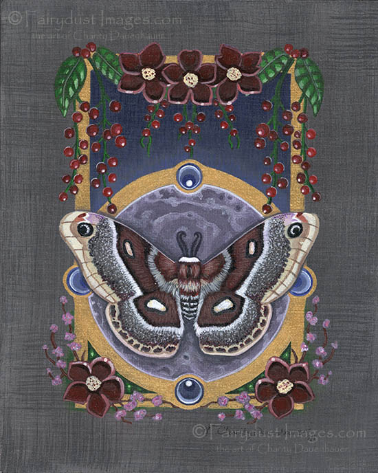 Glover Moth - Fantasy Art Print