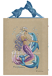 Bubbles - Mermaid and Dolphin Ceramic Tile